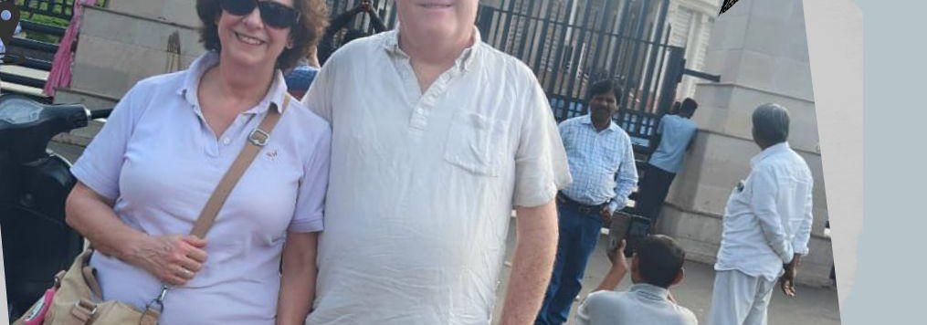 Kevin and Ida photographed together while sightseeing in Hyderabad